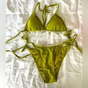 Lime Green Shell Bikini